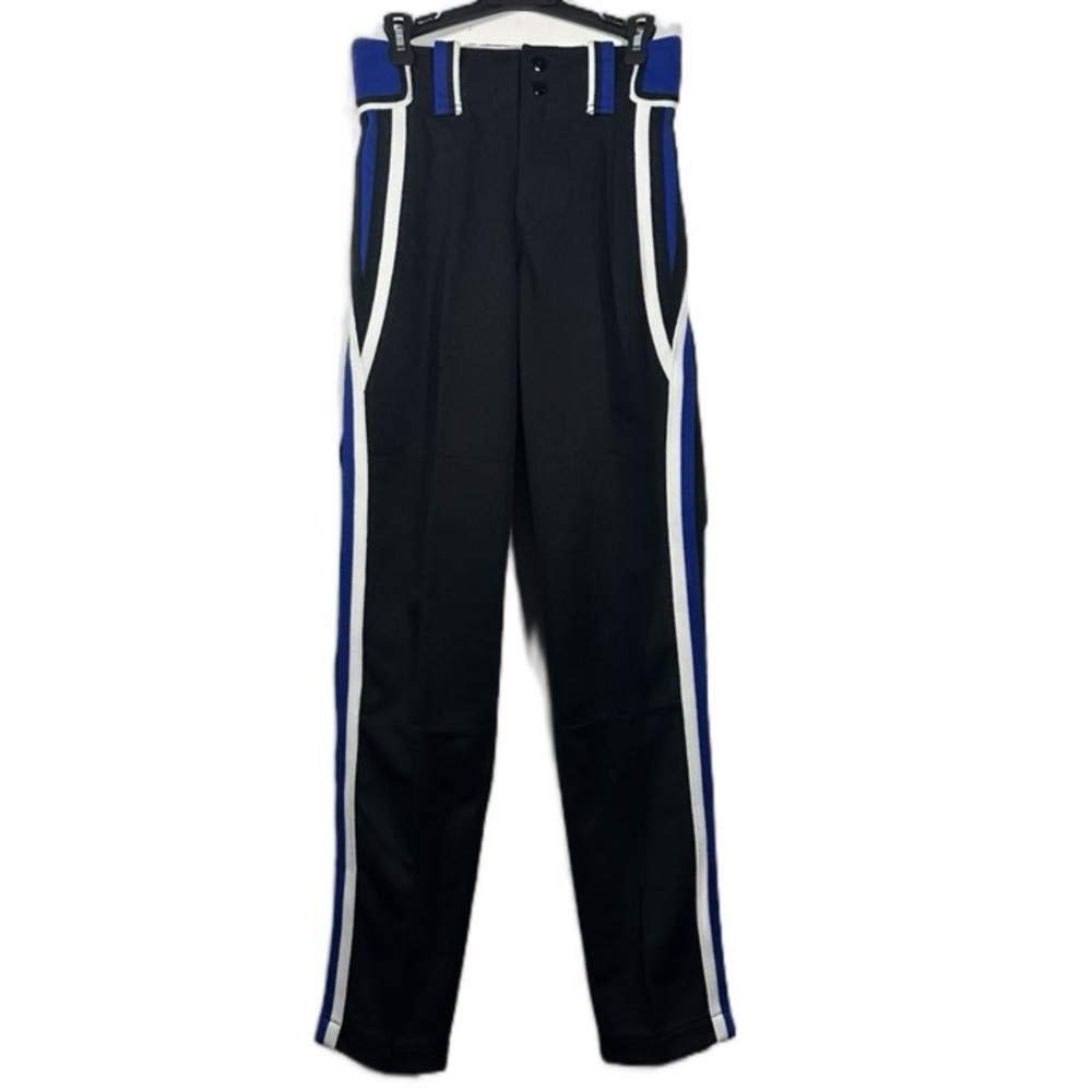 Black Blue White Trim Youth Boombah Baseball Softball Pants Size 24‎ x 30